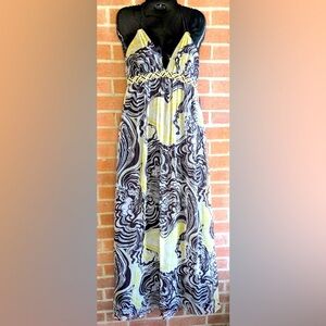 Laundry by Shelli Segal Silk Maxi Dress (Size 8)